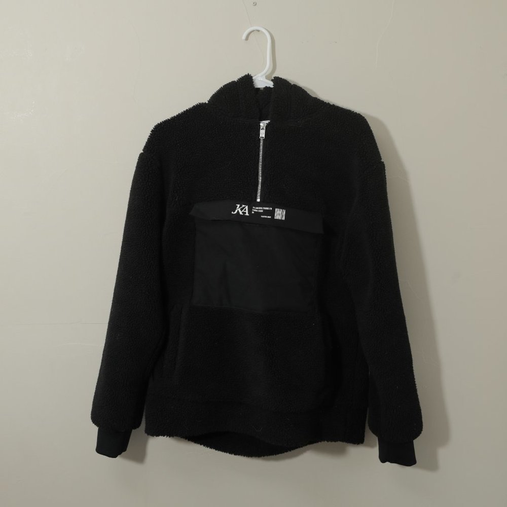 JK Attire Dystopia Relaxed Boxy Fit Teddy Fleece Hoodie